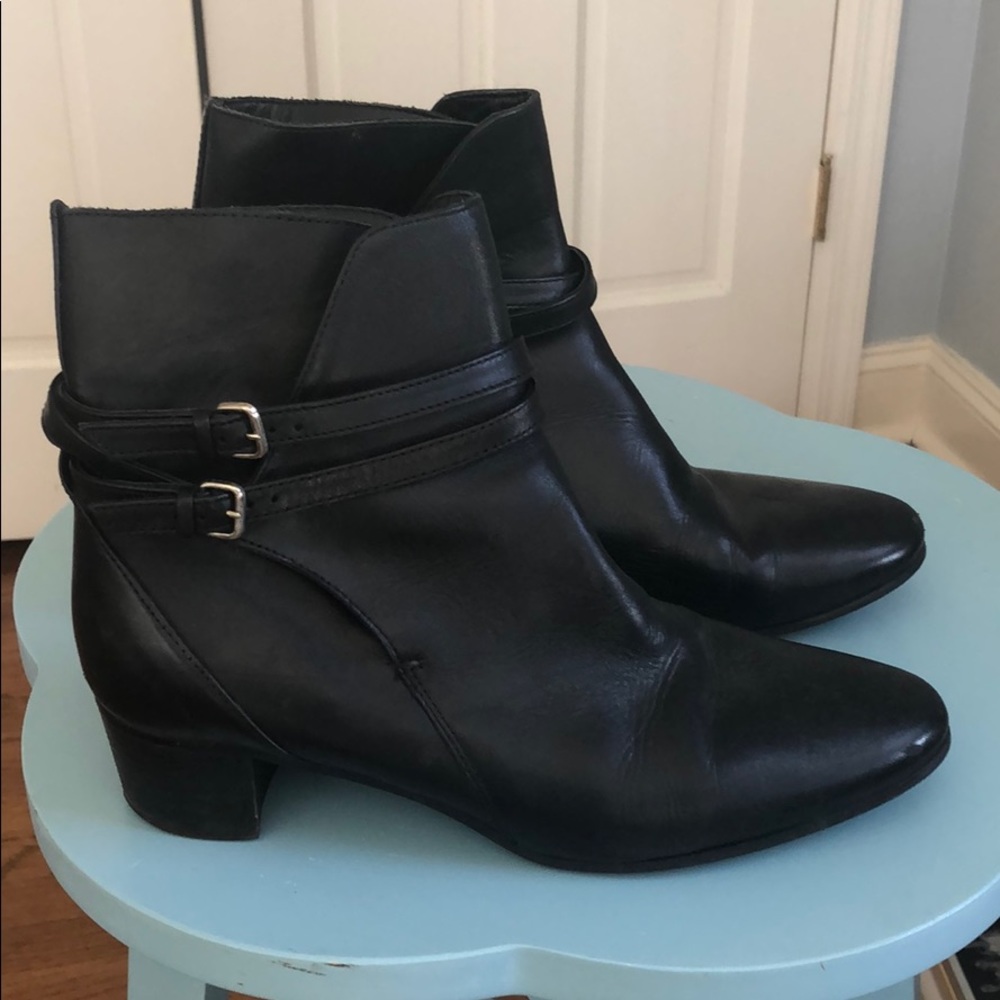 Zara Black Booties Size 39 (US size 8)